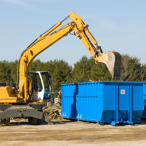 are there any restrictions on where a residential dumpster can be placed in Gage OK